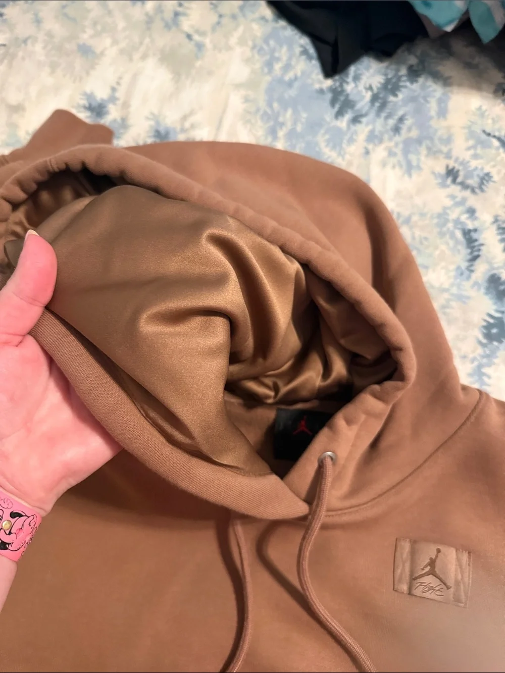 Jordan Men's Crewneck Hoodie in Brown